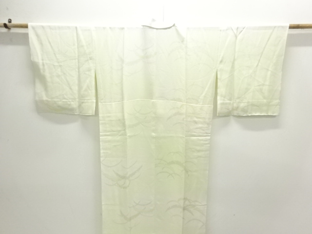  未使用品　雪芝模様織出し単衣長襦袢